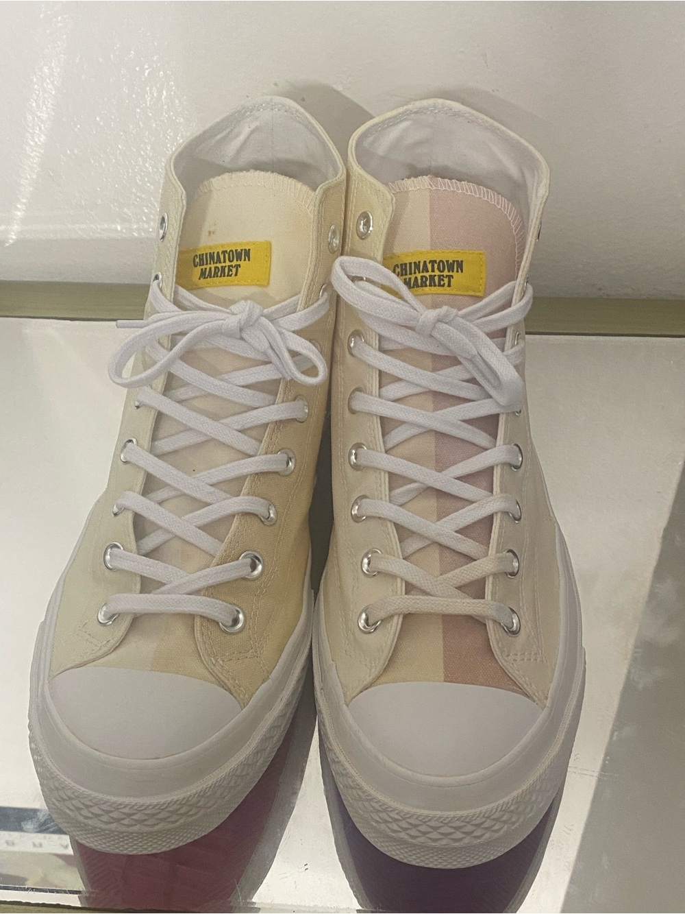 Converse All Star Chinatown Market Men's Cream & Yellow High-Top Sneakers